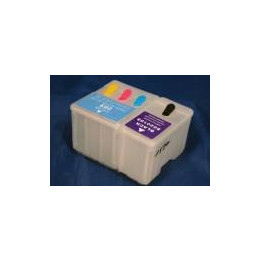 Epson 1520, 400, 600, 800, 850: cartouche vide rechargeable avec puce autoreset