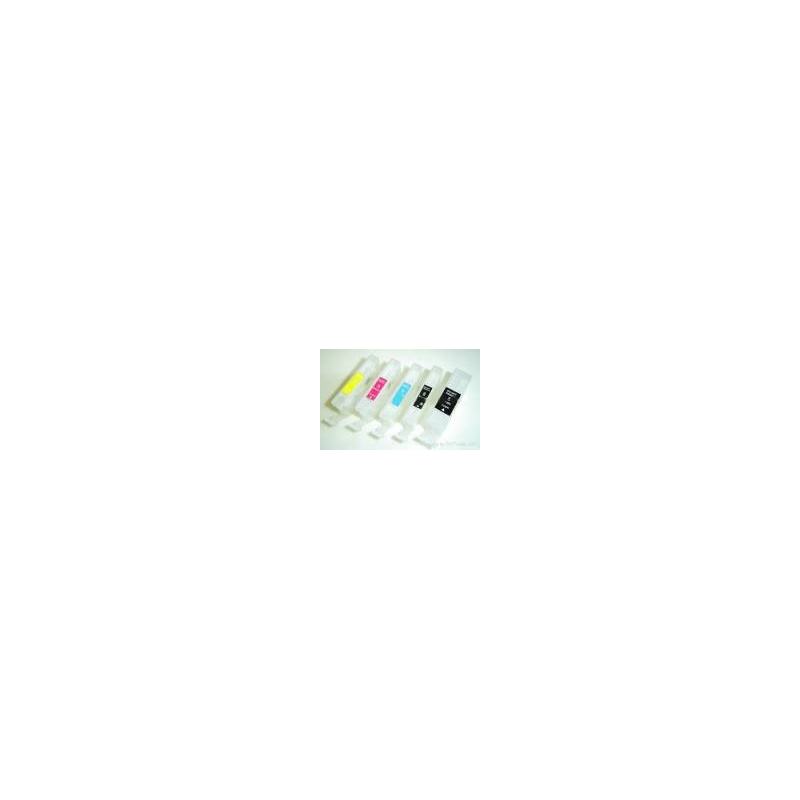 Nr.3, 5, 6 cartouches vides rechargeables pour Canon (couleur au choix) Nr.3, 5, 6 cartouches vides rechargeables pour Canon (couleur au choix)