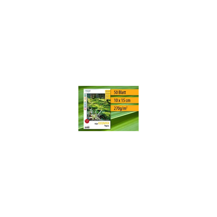 Papier photo brillant 50 feuilles 10x15 cm 270g 9600dpi