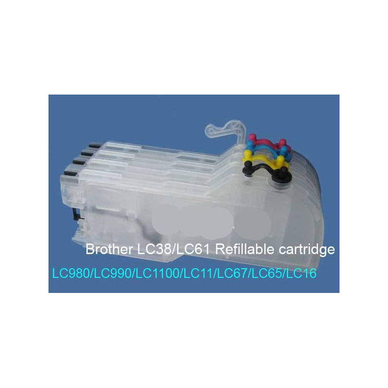 LC 980/1100: cartouches vides grande capacité rechargeables pour Brother