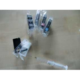 PGI 520, CLI521: Kit 600ml + 5 cartouches  vides à remplir avec puces autoresett