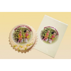 a4 sugar sheets: for cakes with cream, butter, etc