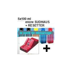 Pack PGI520/CLI521:Resetter + 6x100ml encre SUDHAUS