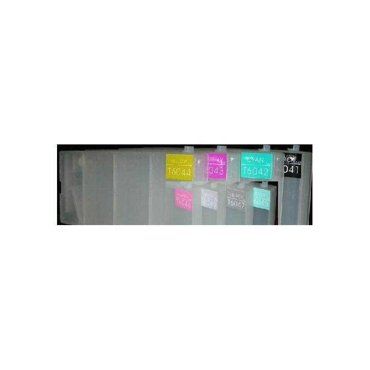 T6041 à T6047 +T6049: 8 cartouches rechargeables avec puces