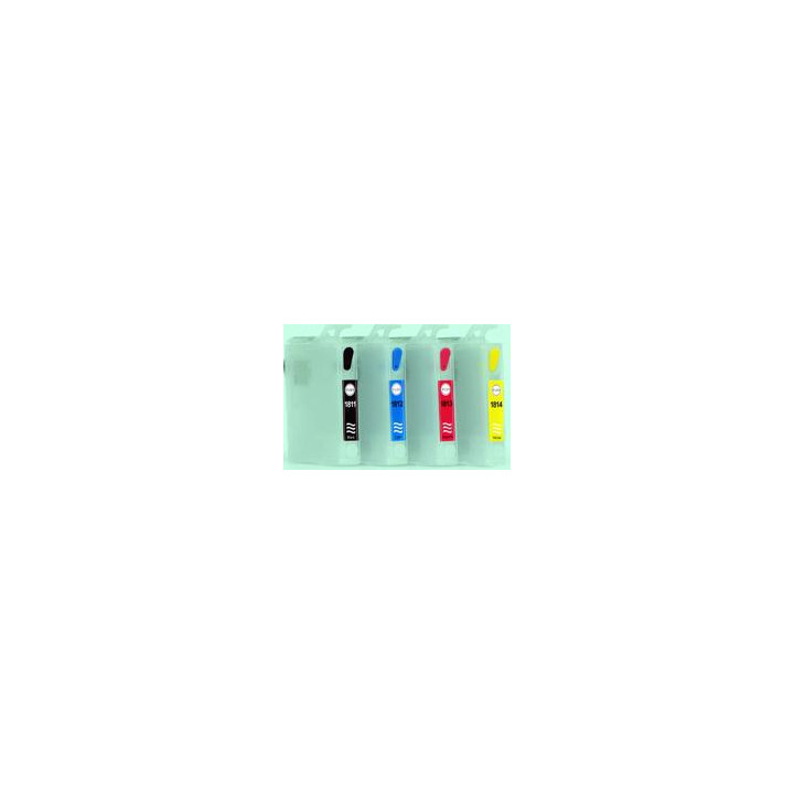 T18: 4 cartouches recharchargeables avec puces autoreset