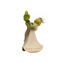 Figurine 13 cm mariage couple grenouille
