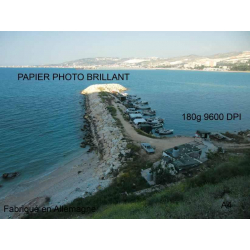 Papier photo brillant 50 feuilles A4, 180g, 9600dpi