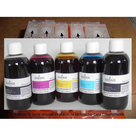 Lot De 10 Cartouches D'encre Compatibles Pour Imprimante Canon PGI550 CLI551 (IP 7200 Etc.)