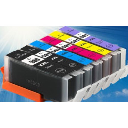 PGI580/CLI581XXL: cartouche compatible (couleur au choix