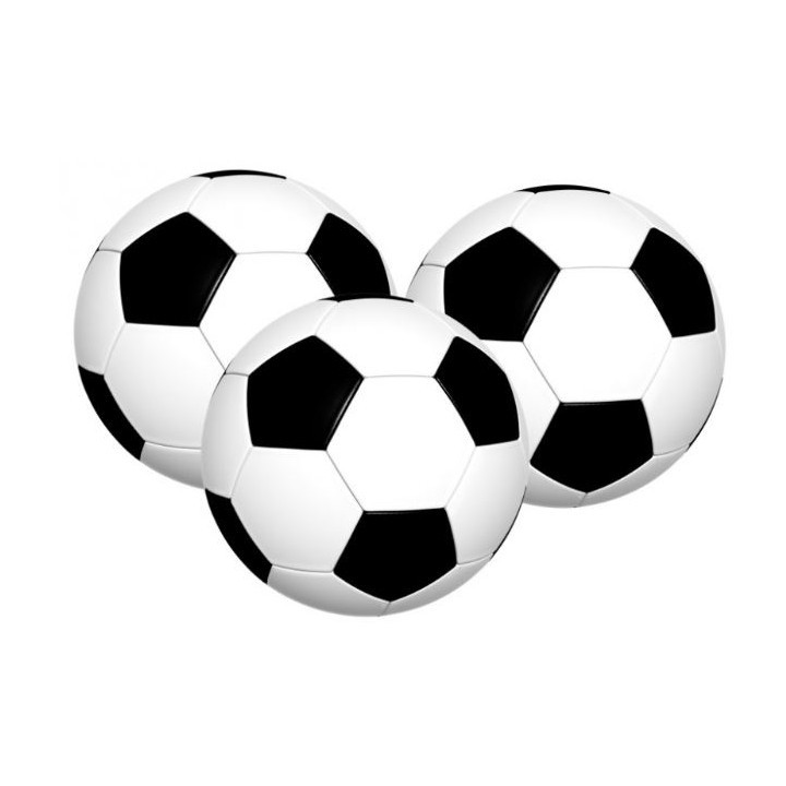 Ballon de foot sur papier azyme Ø 4 cm
