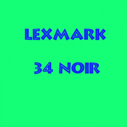 Lexmark 34 noir, cartouche...