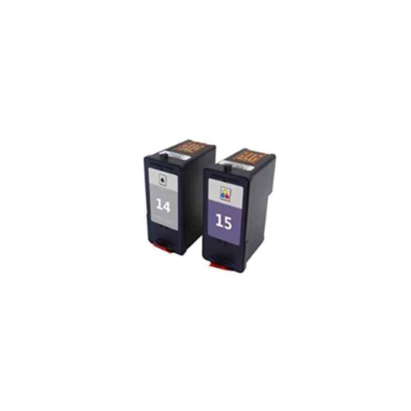 pack Cartouches pleines pour Lexmark 14 et 15