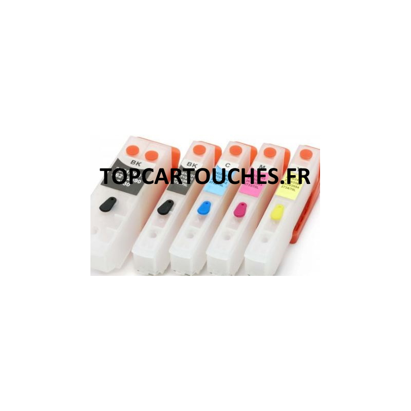 T3351: 5 cartouches rechargeables avec puces autoreset