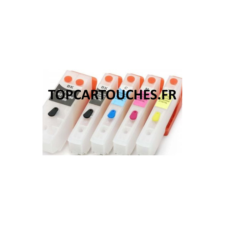 T3351: 5 cartouches rechargeables avec puces autoreset