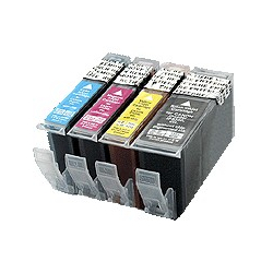 PGI5/CL8:kit de 4 cartouches nettoyage alimentaire pour Canon