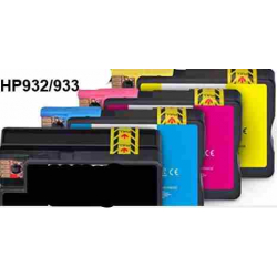 HP 932XL: 4 full cartridges with chips