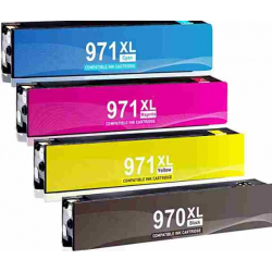 HP970/971: 4 compatible cartridges for HP