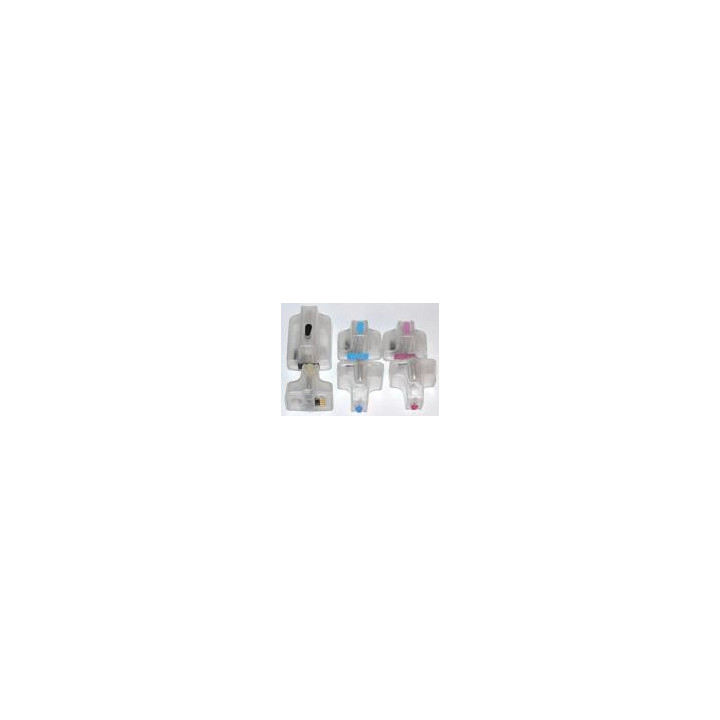 HP363: 6 cartouches compatibles rechargeables vides avec puces autoreset 