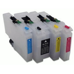 LC3239XL: 4 refillable cartridges + programmable chips
