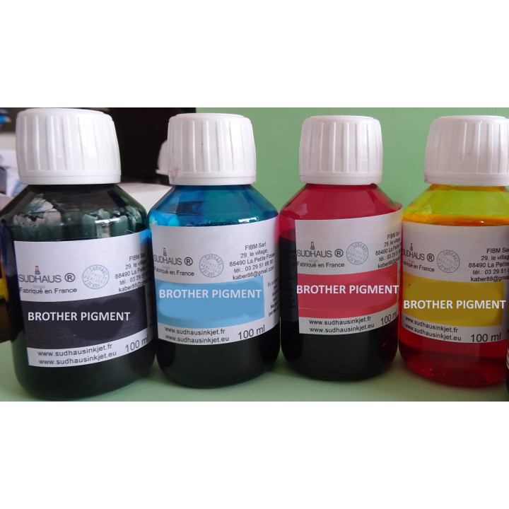 4x100 ml Brother PIGMENT