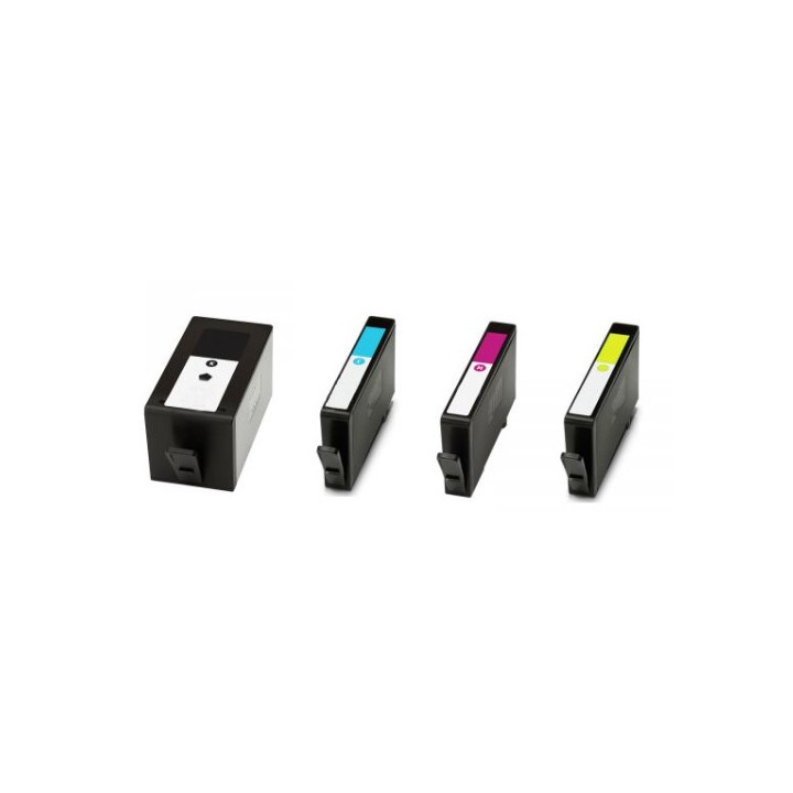 HP912xl 4 cartouches compatibles pour imprimante HP