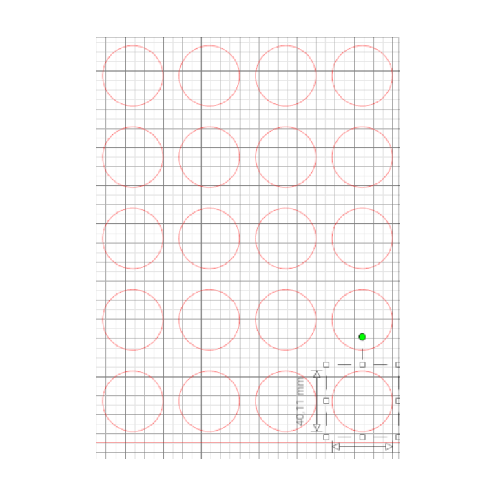 10 feuilles papier azyme avec 200 ronds de 4cm prédécoupés