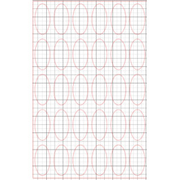 Feuilles azyme prédécoupées 23x47mm pour calissons - Lot 14