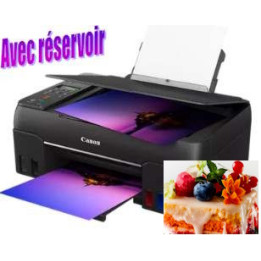 Kit imprimante alimentaire Canon Pixma G650 : 6 encres et papier azyme
