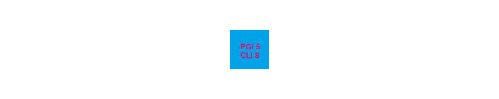 Cartouches vides et puces autoreset pour cartouches PGI5 et CLI8