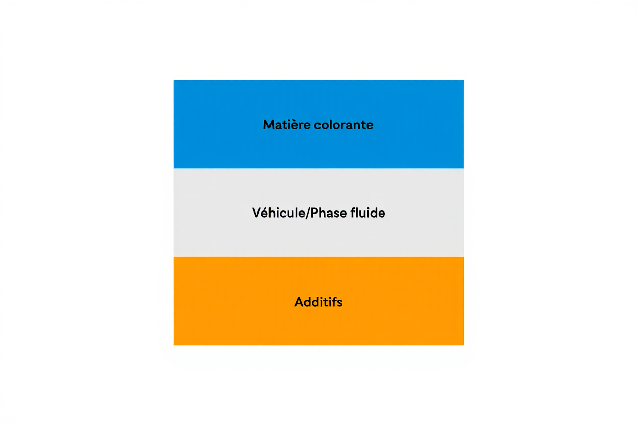 Composition des encres modernes