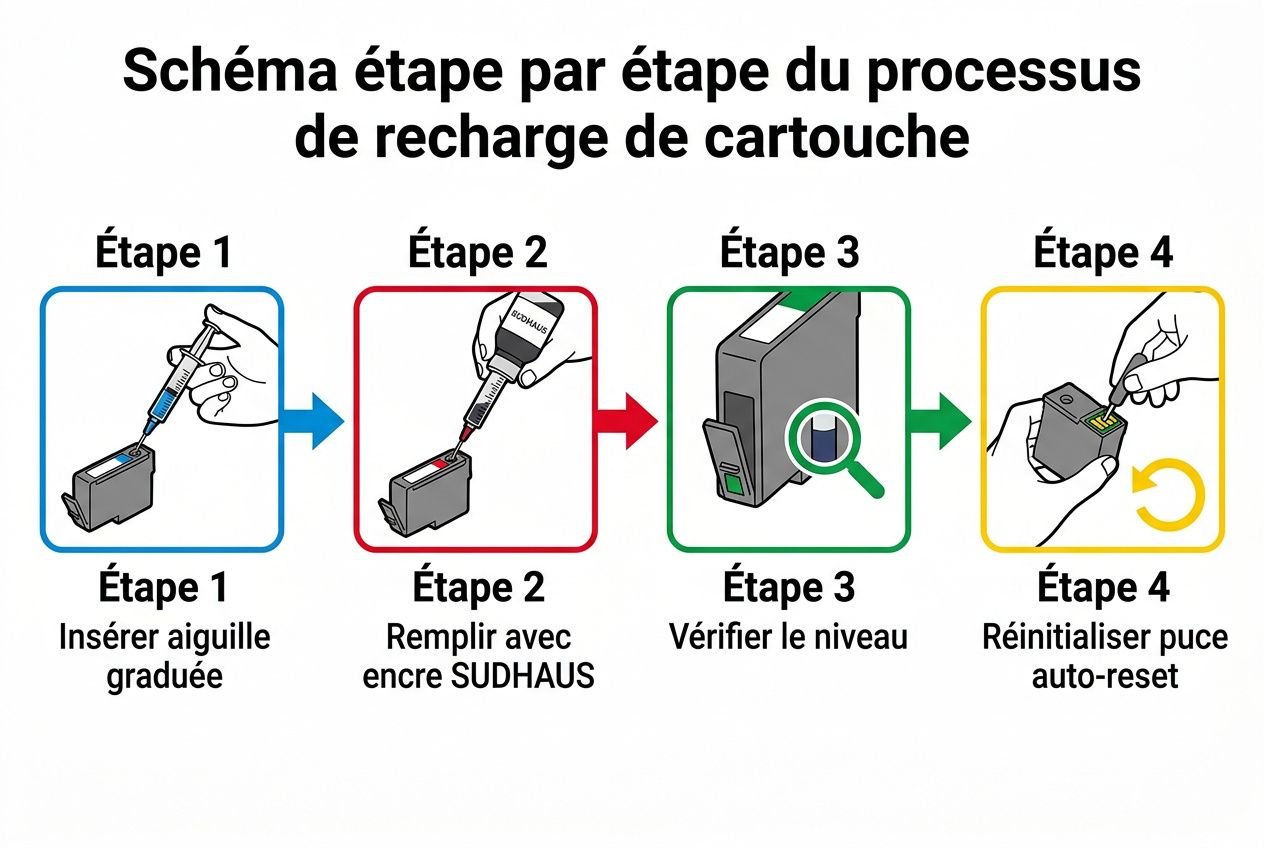 Processus de recharge cartouche Epson