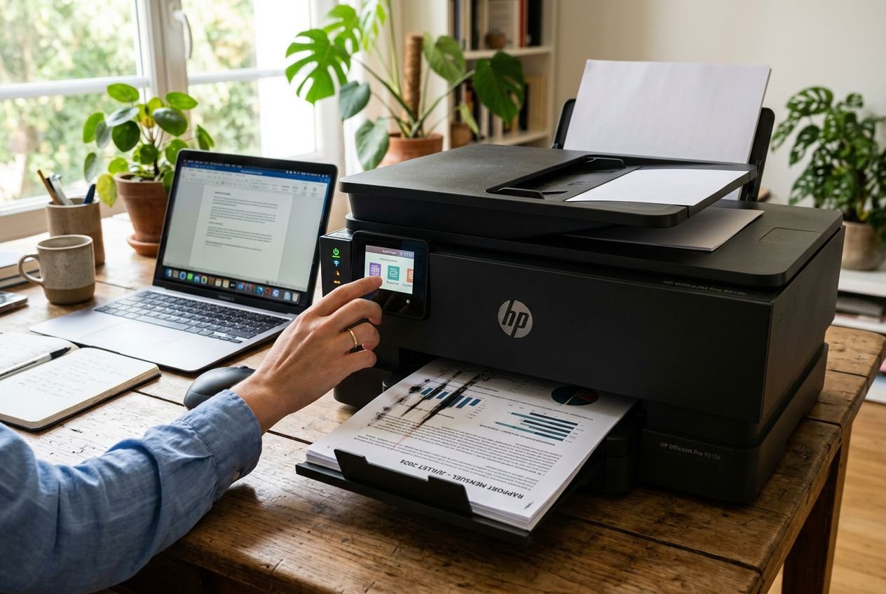 Imprimante HP avec impressions défectueuses