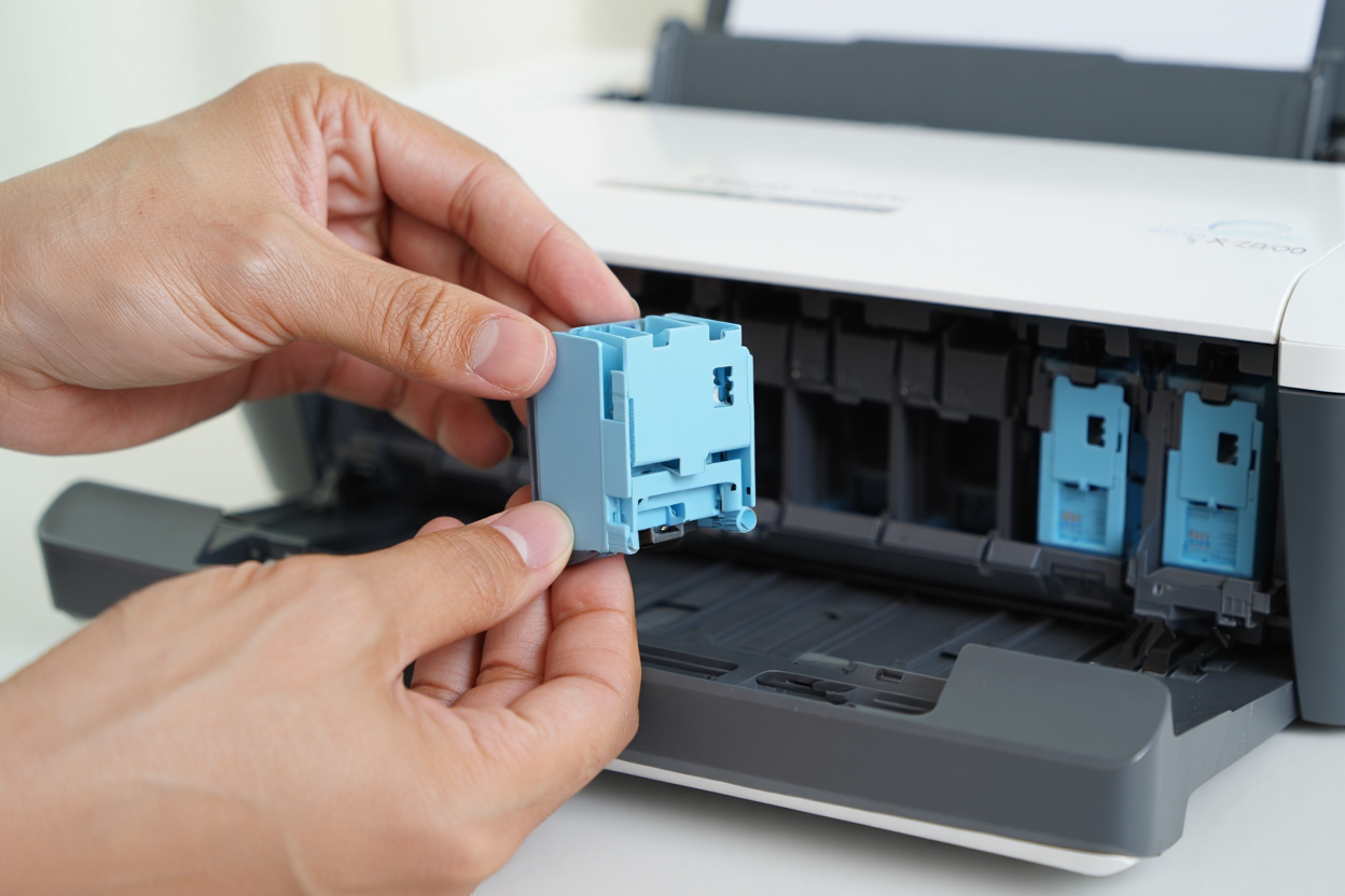 Retrait d'une cartouche usagée