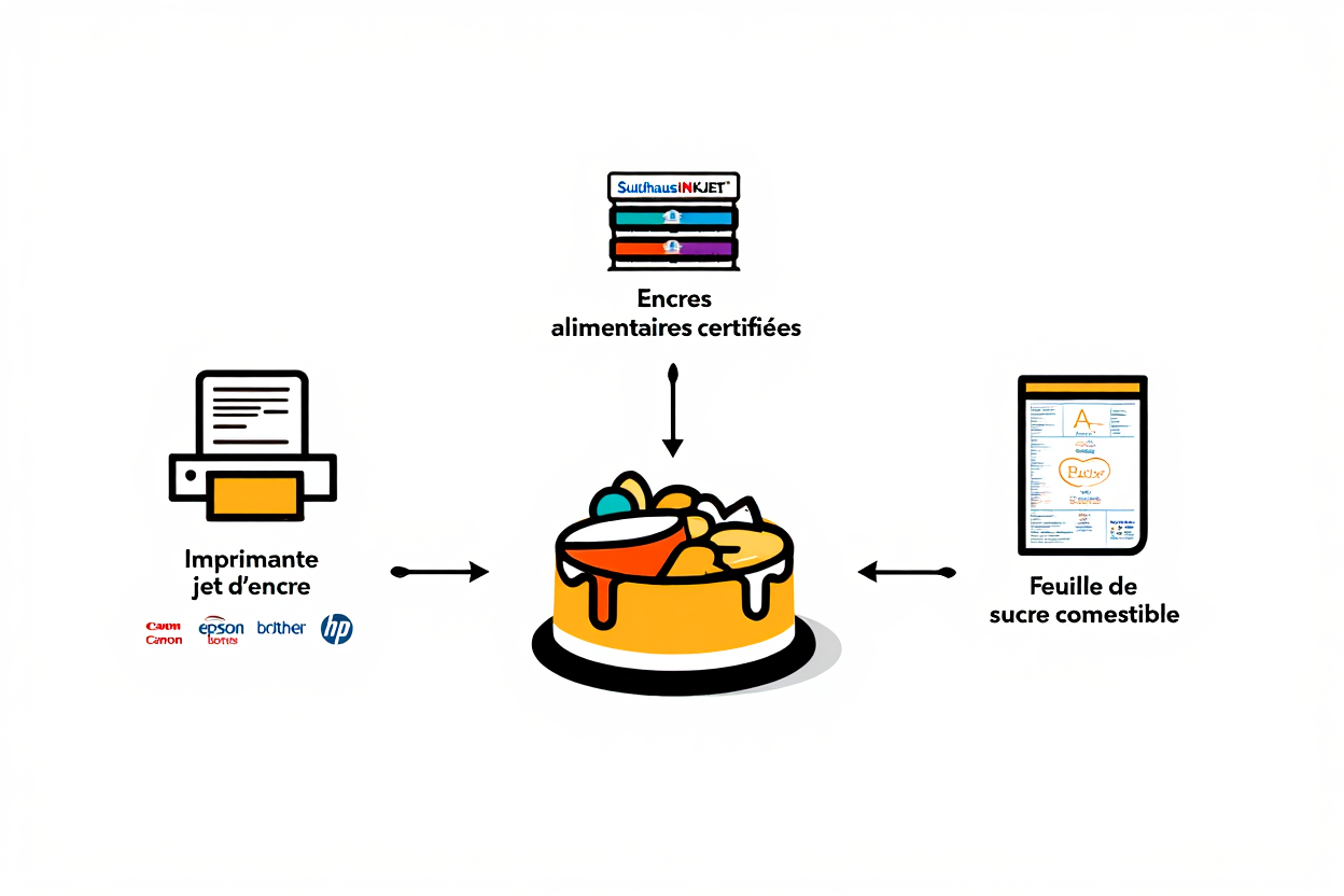 Comment faire une impression comestible sur gâteau