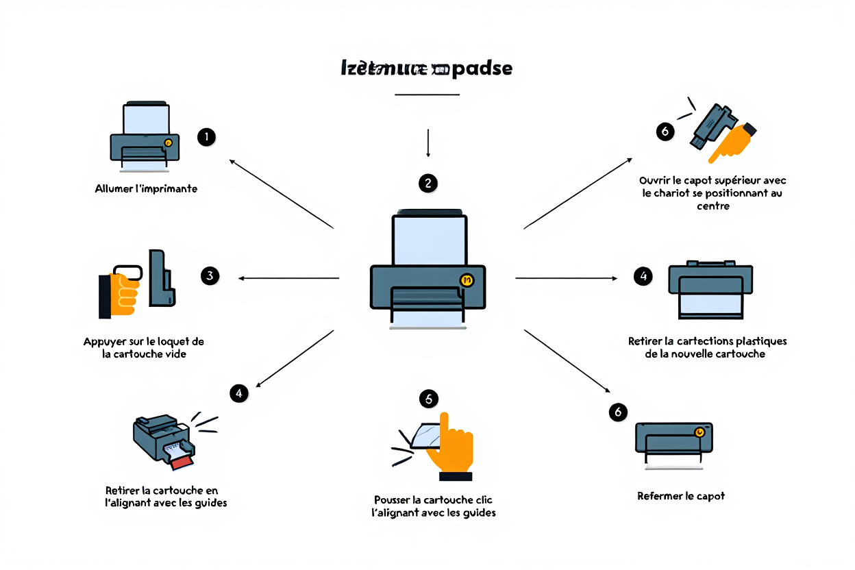 Comment changer encre imprimante HP DeskJet 2700 facilement
