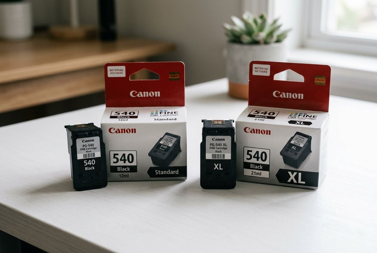 Différence cartouche 540 et 540 xl : encre et capacité