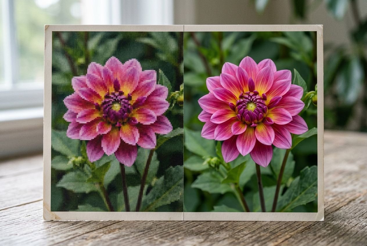 Améliorer la qualité d'une photo pixelisée avec l'IA