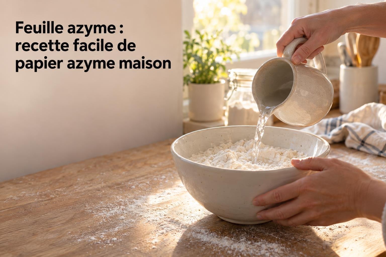 Feuille azyme : recette facile de papier azyme maison