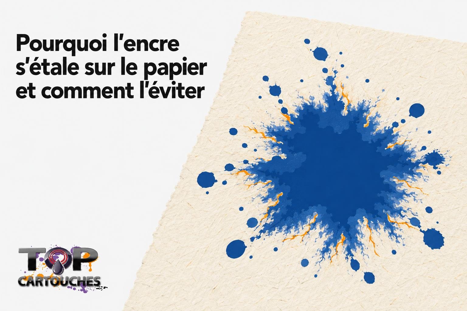 Pourquoi l'encre s'étale sur le papier et comment l'éviter